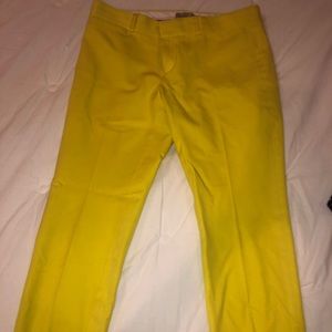 yellow dress pants